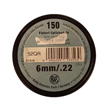 RWS 6mm/.22 Cal Flobert Spitzkugeln Riasztó Lövedék