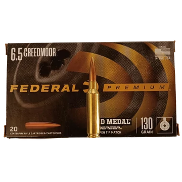 FEDERAL 6,5 Creedmoor Premium Berger Open Tip Match 130gr
