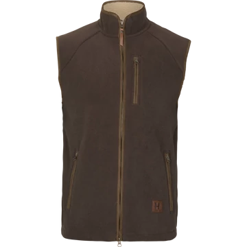 HARKILA Férfi Mellény Sandhem Sherpa Fleece Waistcoat Demitasse Brown