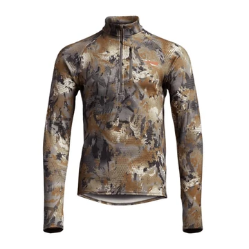 SITKA Férfi Felső Core Merino 330 Half-Zip Timber