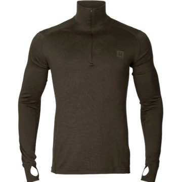 HARKILA Férfi Aláöltözet Base All Season Half Zip Shadow Brown