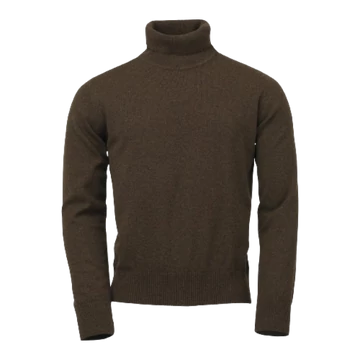 LAKSEN Férfi Garbó Trool Roll Neck Brownie