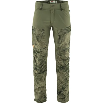 FJALLRAVEN Férfi Nadrág Keb Reg  Trousers Green Camo-Laure