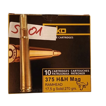 SAKO 375 H&H Mag. Barnes Solid Ramhead 17,5g/270gr