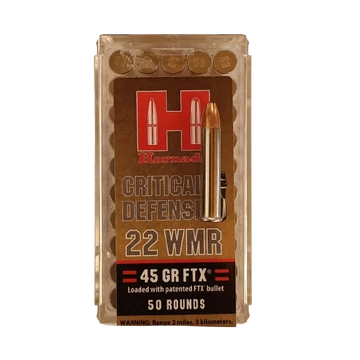 HORNADY 22 WMR Critical Defense FTX 45gr