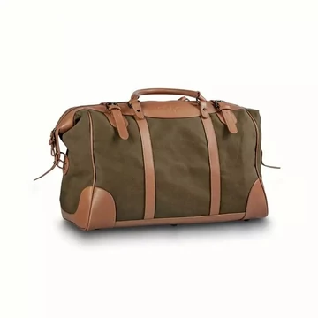 BLASER Bőr/Vászon Utazótáska Weekend Bag