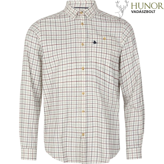 SEELAND Férfi Ing Shooting Shirt Cabernet/Blue Check