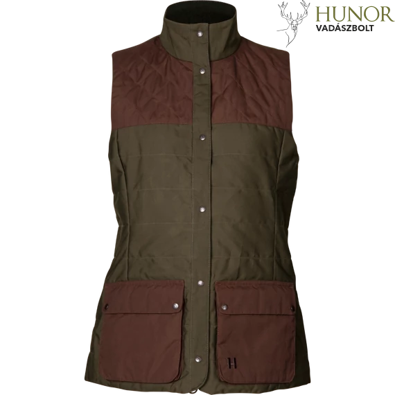 HARKILA Női Mellény Retrieve Waistcoat Warm Dark Olive/Burgundy