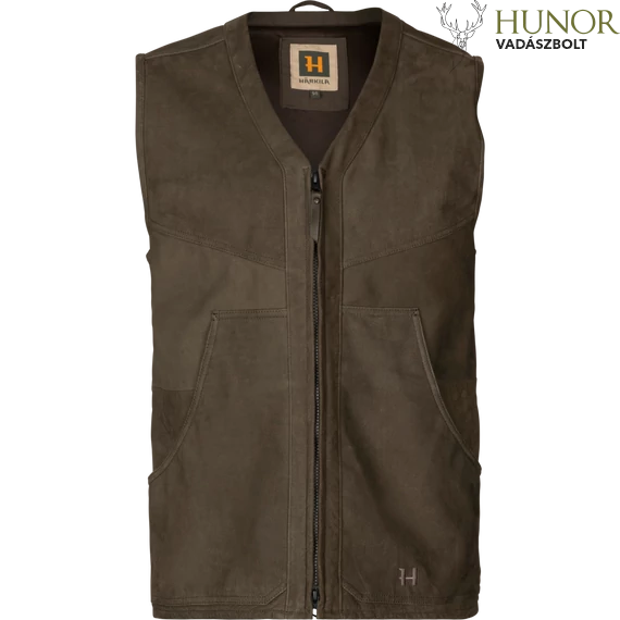 HARKILA Férfi Mellény Pro Hunter Leather Waistcoat Willow Green