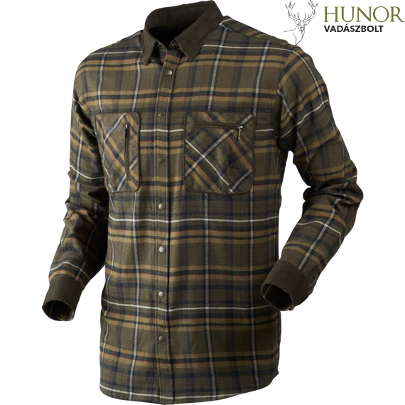 HARKILA Férfi Ing Pajala Shirt Willow Green Check