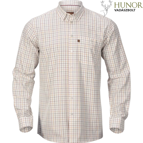 HARKILA Férfi Ing Retrieve Shirt Burgundy Check