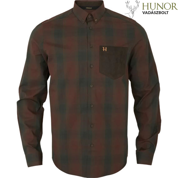 HARKILA Férfi Ing Akkan Shirt Burgundy