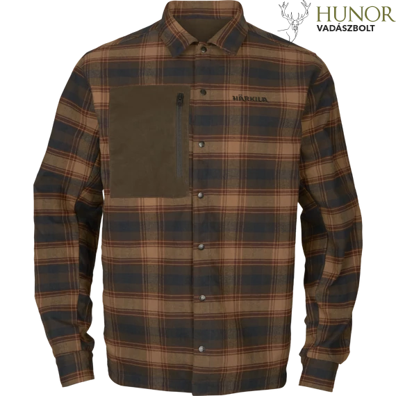 HARKILA Férfi Ing Eirik Reversible Shirt Jacket D.Olive/Burgundy