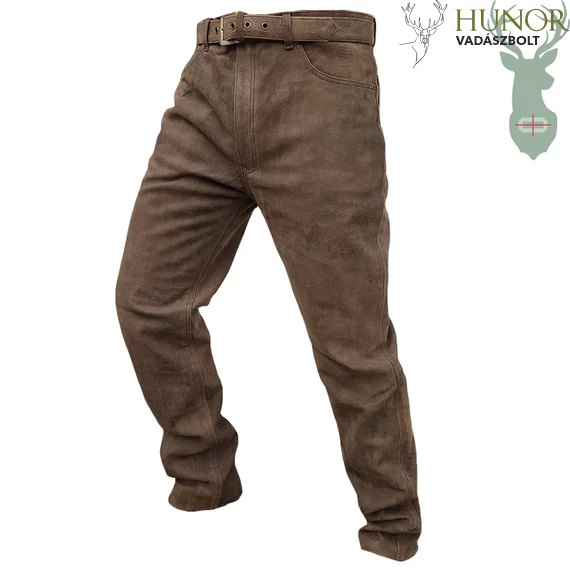 BETALOV Férfi Bőrnadrág Moka