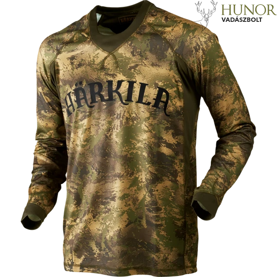 HARKILA Férfi Pulóver Lynx L/S T-Shirt Axis MSP Forest Green