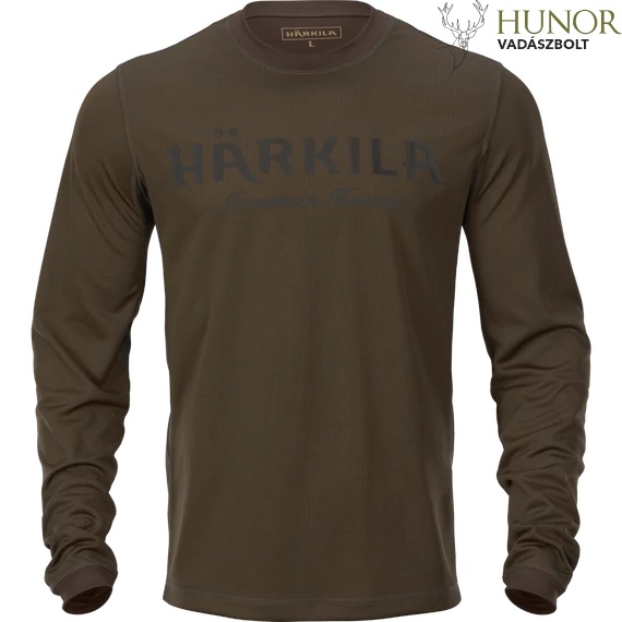 HARKILA Férfi Pulóver Mountain Hunter L/S T-Shirt HGreen/SBrown