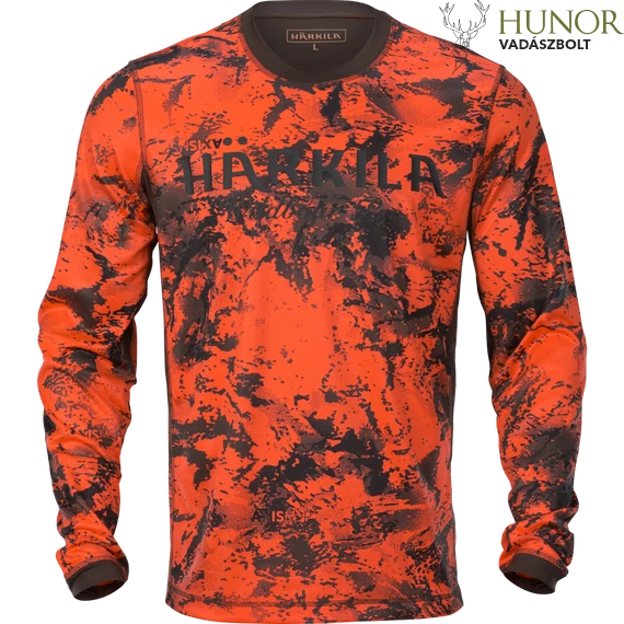 HARKILA Férfi Pulóver Wildboar Pro L/S T-Shirt O.Blaze/S.Brown