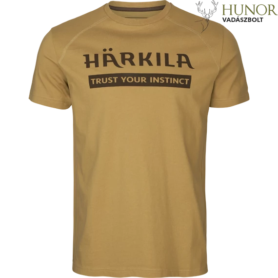 HARKILA Férfi Póló 2db/cs Logo T-Shirt 2-Pack A.Sand/D.Olive
