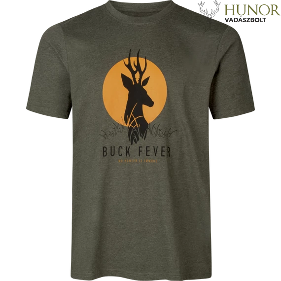 SEELAND Férfi Póló Buck Fever T-Shirt Pine Green Melange
