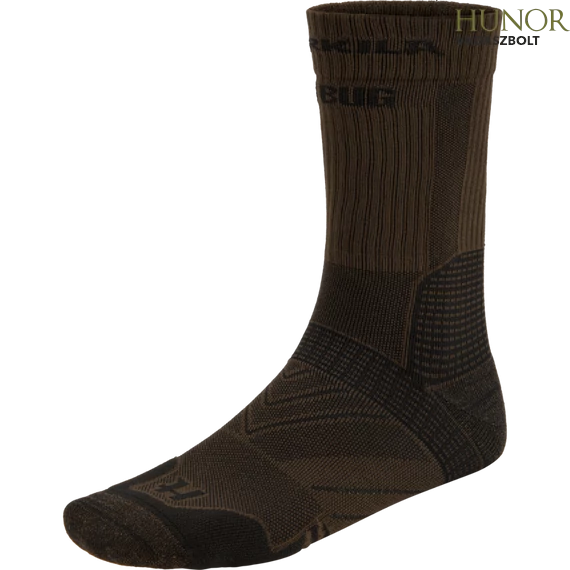 HARKILA Férfi Zokni Trail Socks Dark Olive/Willow Green