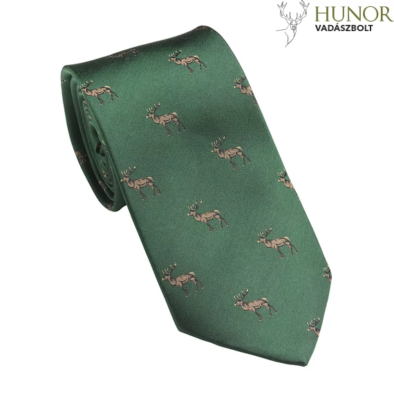 LAKSEN Nyakkendő Szarvas British Racing Green