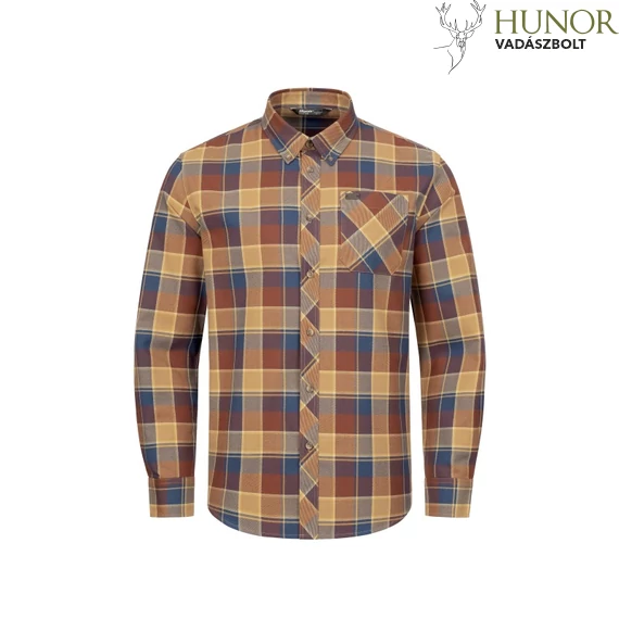 BLASER Férfi Ing HD Charles Brown/Blue Checked