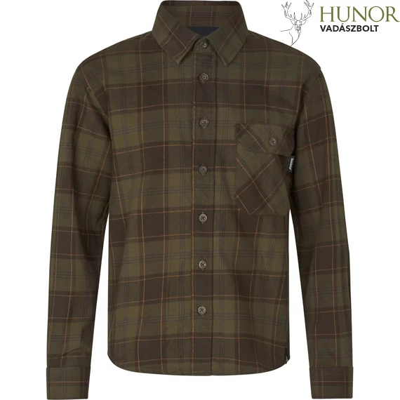 SEELAND Gyerek Ing Glen Flannel Pine Green/Dark Navy