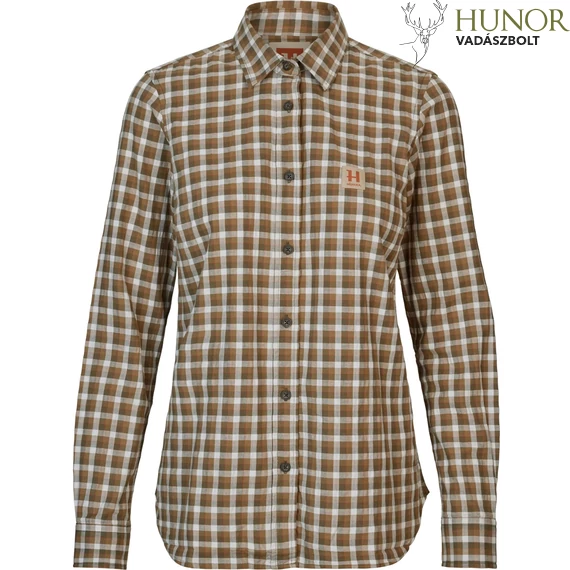HARKILA Női Ing Fjell L/S Dark Olive Check