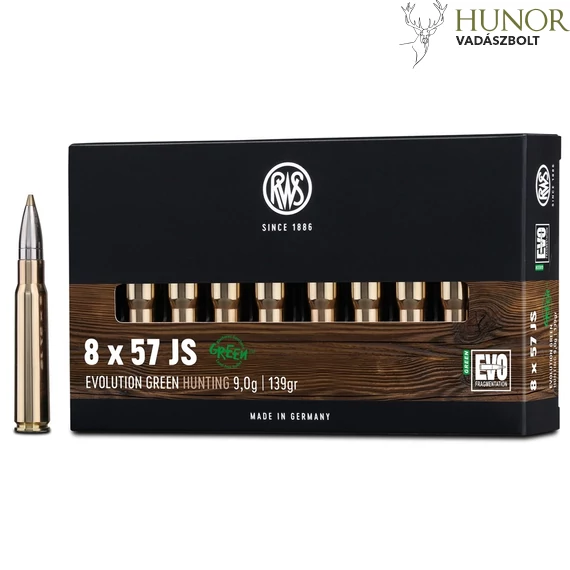 RWS 8X57 JS EVO Green 9,0G 139GR