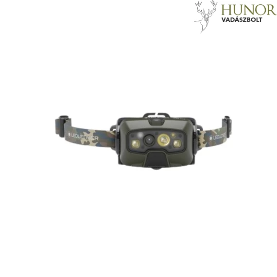LEDLENSER Fejlámpa HF8R Core RGB 1600LM/210M LI-ION Tölthető Terepmintás
