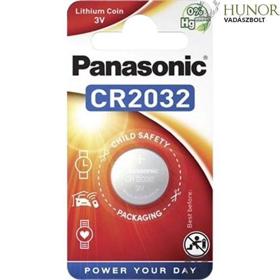 PANASONIC Gombelem CR2032 3V Lítium
