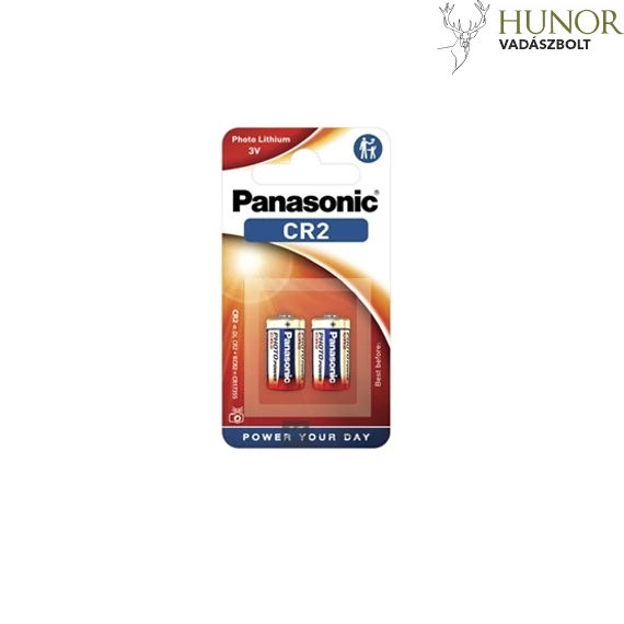 PANASONIC Fotóelem CR2 3V Lítium 2DB-Os