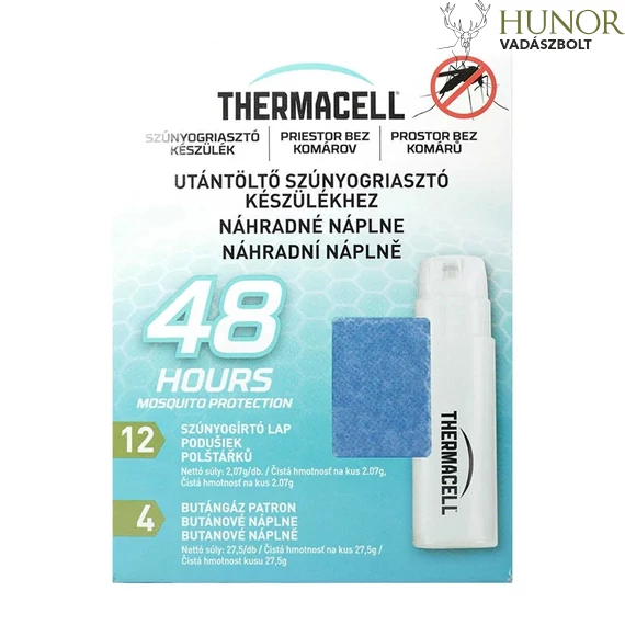THERMACELL Utántöltő 48 Óra (4 Patron + 12 Lapka)