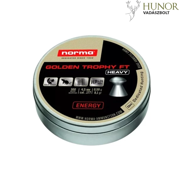 NORMA 4,5MM Lencse Golden Trophy FT Heavy 0,59G 500DB  