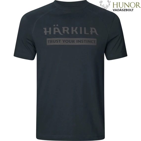 HARKILA Férfi Póló Logo S/S T-Shirt Dark Navy
