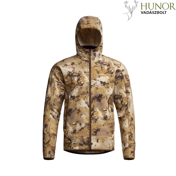 SITKA Férfi Felső Alpha Fleece Hooded Jacket Optifade Marsh