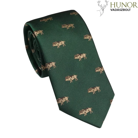 LAKSEN Nyakkendő Disznó British Racing Green