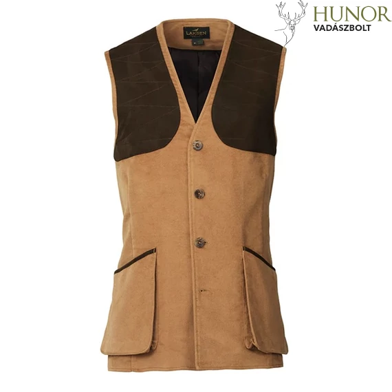 LAKSEN Férfi Mellény Belgravia Leith Shooting Vest Camel