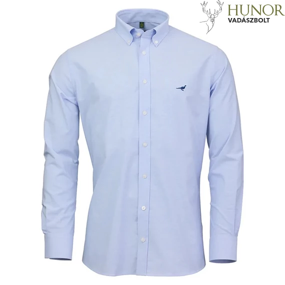LAKSEN Férfi Ing Oxford Stretch Shirt Light Blue