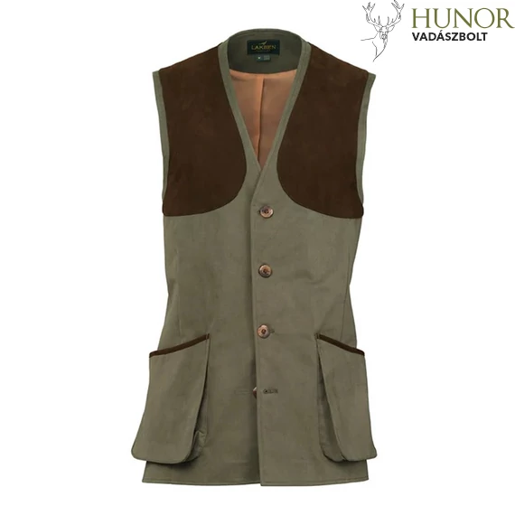 LAKSEN Férfi Mellény Lumley Leith Shooting Vest Olive