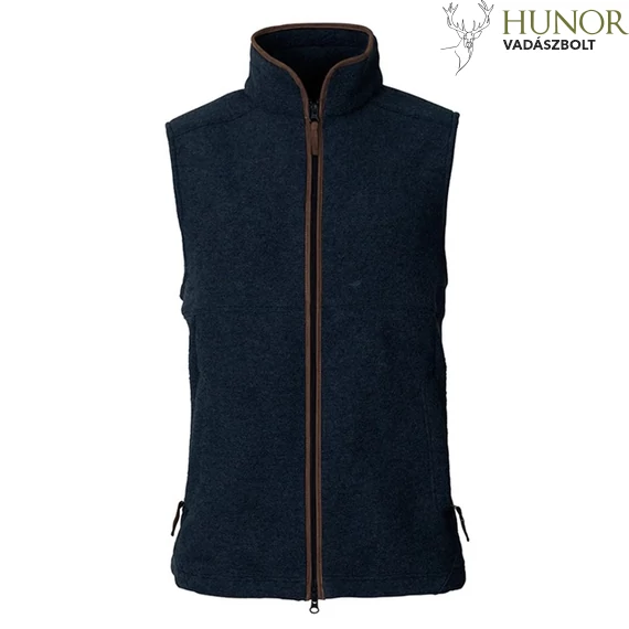 LAKSEN Férfi Mellény Isla Vest Wool-Fleece Navy