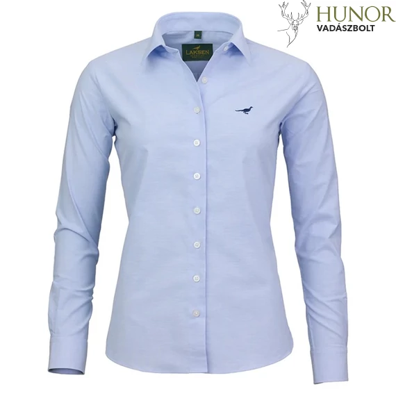 LAKSEN Női Ing Oxford Stretch Shirt Light Blue