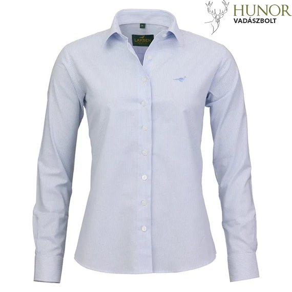 LAKSEN Női Ing Pin Oxford Stretch Shirt Light Blue