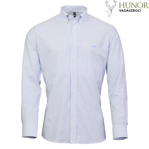 LAKSEN Férfi Ing Pin Oxford Stretch Shirt Light Blue