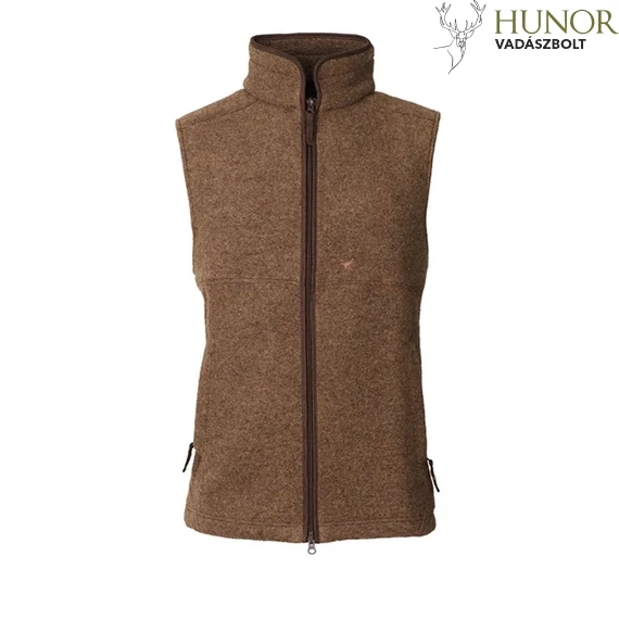 LAKSEN Férfi Mellény Isla Vest Wool-Fleece Camel 