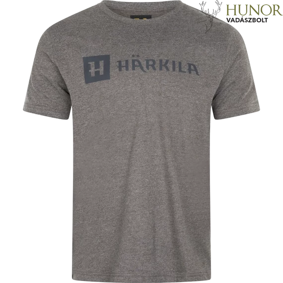 HARKILA Férfi Póló Identity S/S T-Shirt Brown Melange