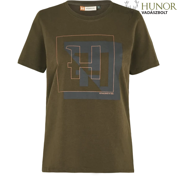 HARKILA Női Póló H-Logo S/S T-Shirt Willow Green