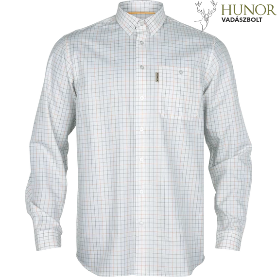 HARKILA Férfi Ing Portfield Shirt L/S Mandarin Check 