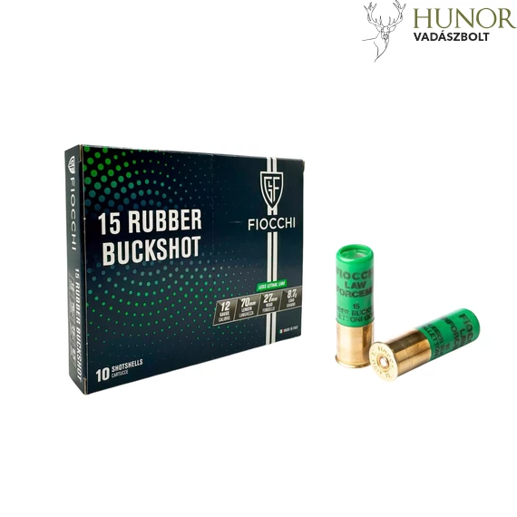 FIOCCHI 12/70 Rubber Buckshot 15 Szemes 27MM 8,7G