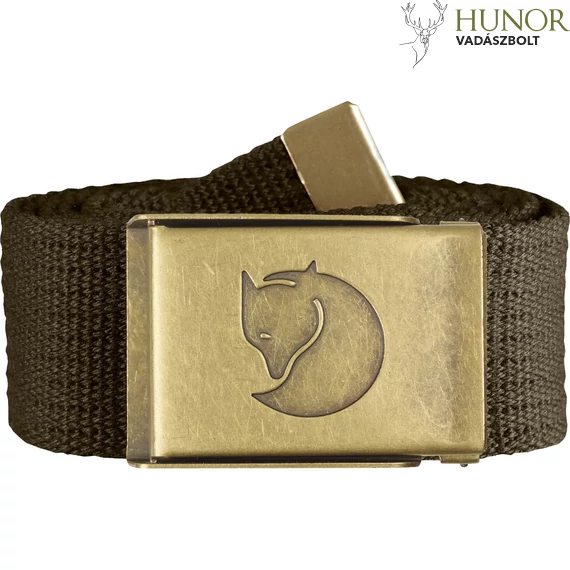 FJALLRAVEN  Öv Canvas Brass Belt 4Cm Dark Olive